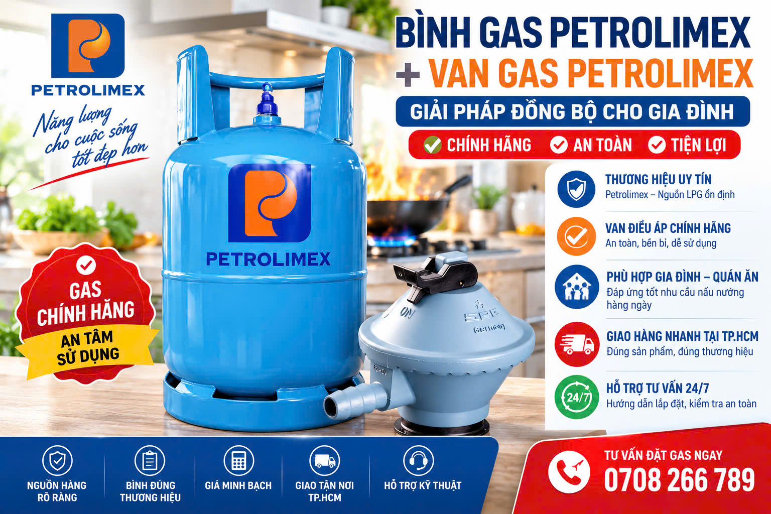 Bình gas Petrolimex có tốt không? Mua bình gas Petrolimex chính hãng tại TP.HCM ở đâu?